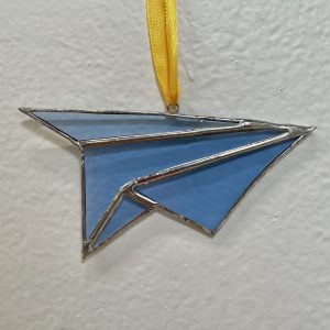 "Paper" airplane suncatcher