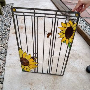 Sunflowers with Bees